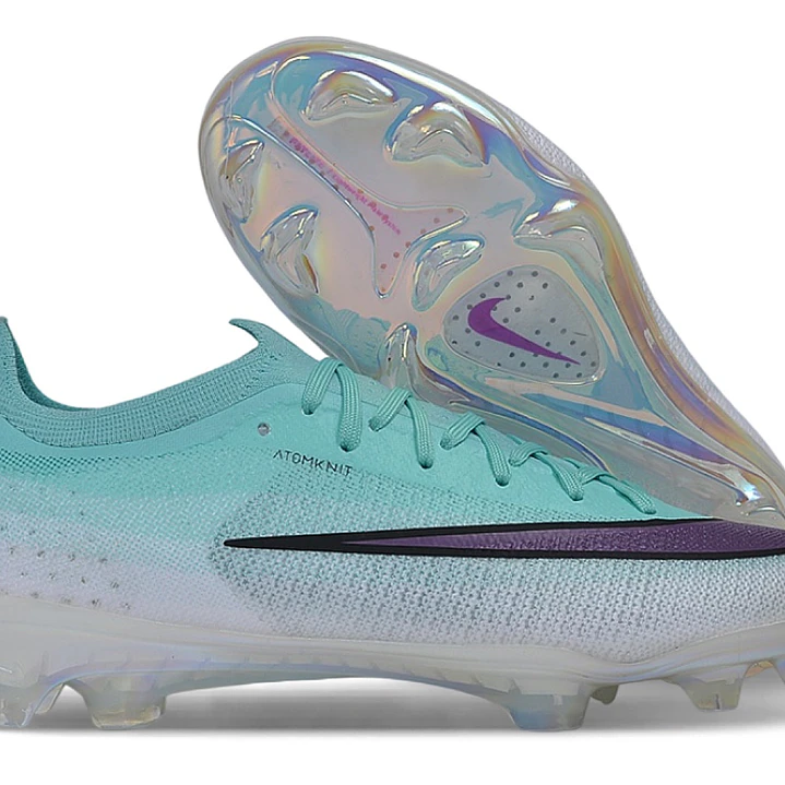 Chuteira Nike Air Zoom Mercurial Superfly XI Elite FG - Jade e Roxo 1