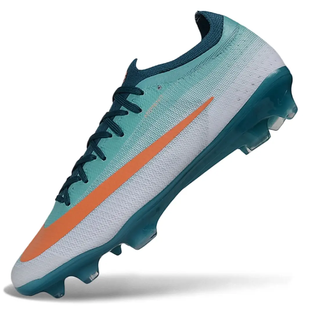 Chuteira Nike Air Zoom Mercurial Superfly XI Elite FG - Branco, Jade e Laranja 2