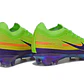 Chuteira Nike Air Zoom Mercurial Superfly XI Elite FG - Azul, Amarelo e Verde - Thumbnail 4