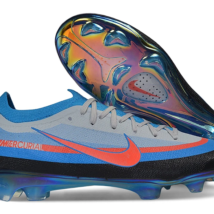 Chuteira Nike Air Zoom Mercurial Superfly XI Elite FG - Azul, Branco e Vermelho 1