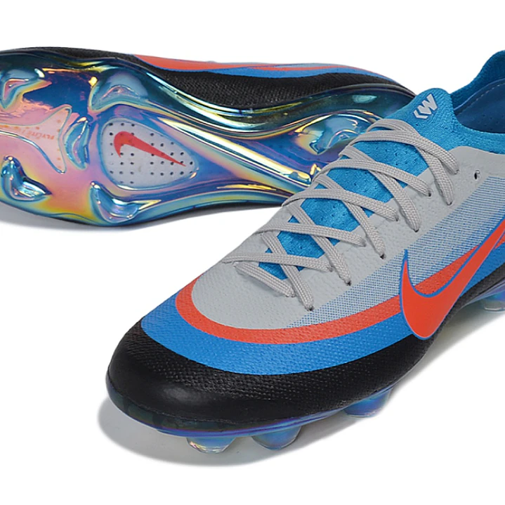 Chuteira Nike Air Zoom Mercurial Superfly XI Elite FG - Azul, Branco e Vermelho 3