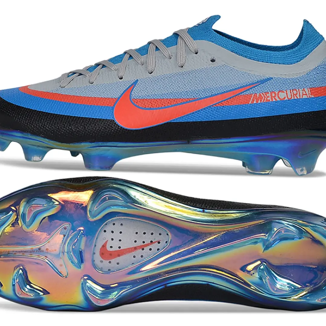 Chuteira Nike Air Zoom Mercurial Superfly XI Elite FG - Azul, Branco e Vermelho 4