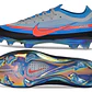 Chuteira Nike Air Zoom Mercurial Superfly XI Elite FG - Azul, Branco e Vermelho - thumbnail 4