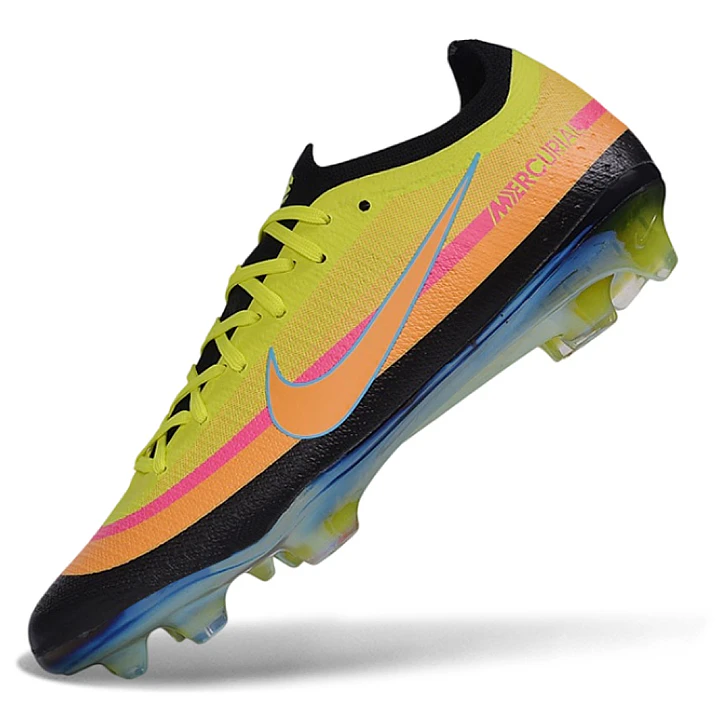 Chuteira Nike Air Zoom Mercurial Superfly XI Elite FG - Preto, Amarelo e Laranja 3