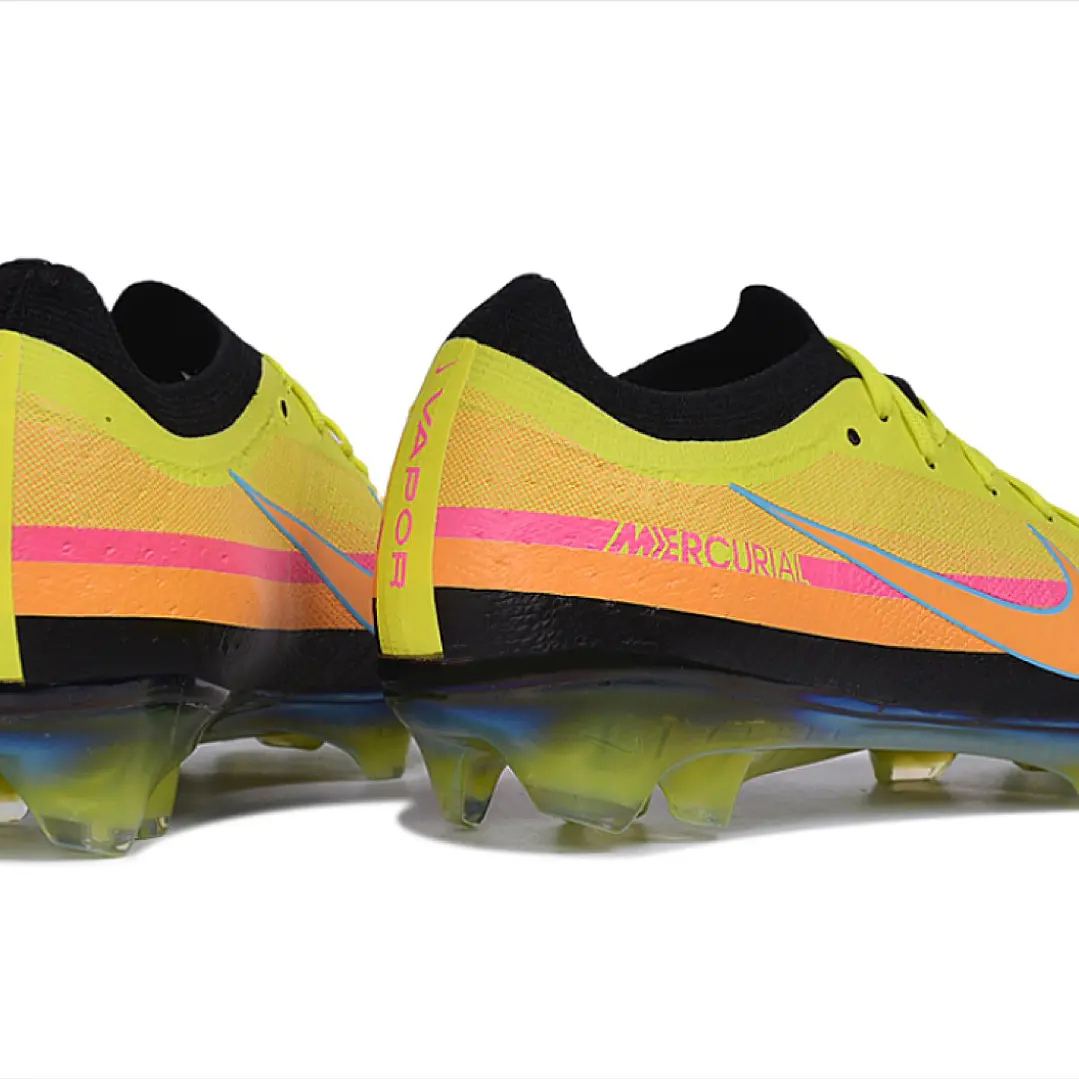 Chuteira Nike Air Zoom Mercurial Superfly XI Elite FG - Preto, Amarelo e Laranja 4