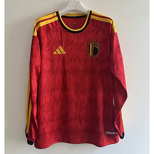 Camisa Bélgica 2026 Casa Manga Longa - Copa do Mundo