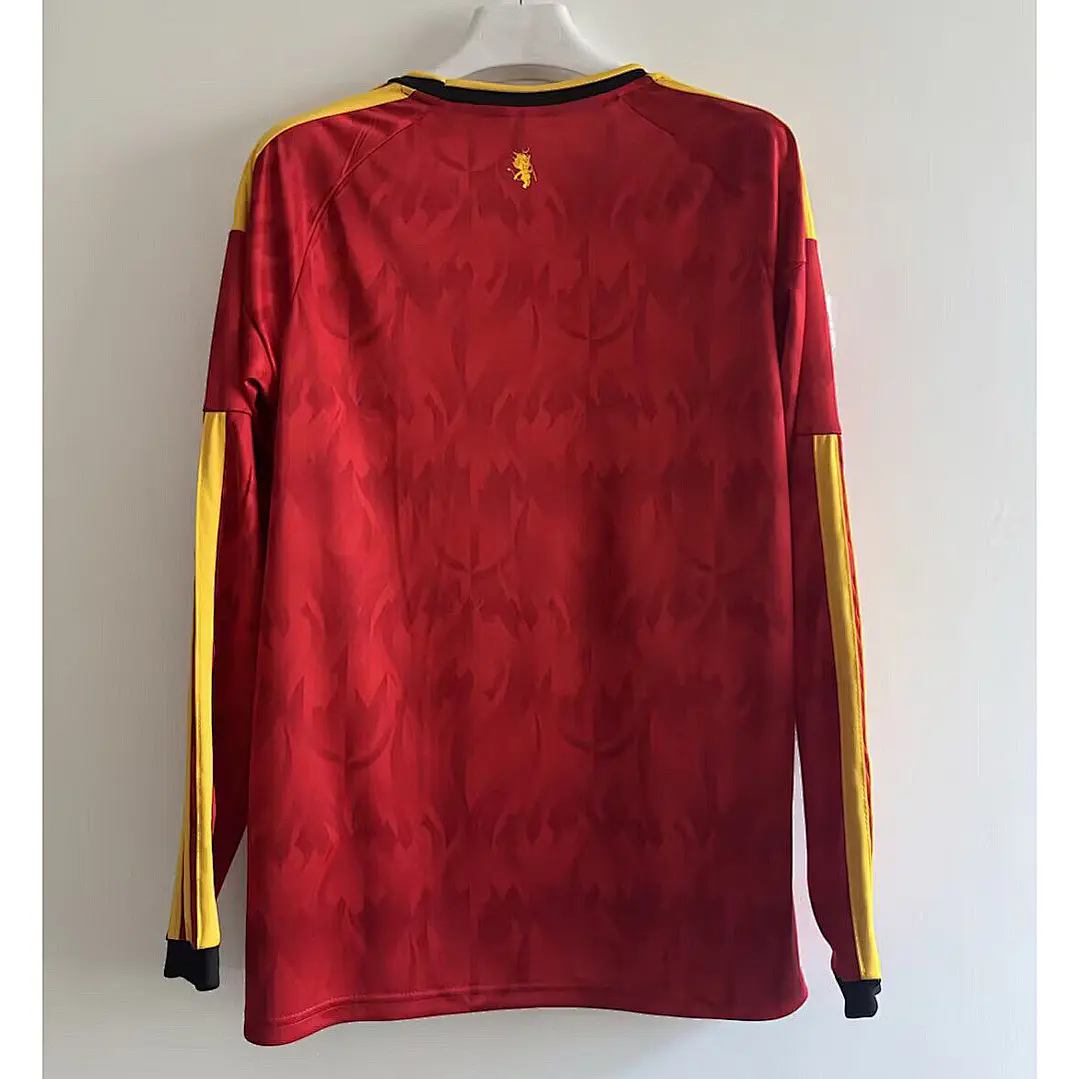 Camisa Bélgica 2026 Casa Manga Longa - Copa do Mundo 2