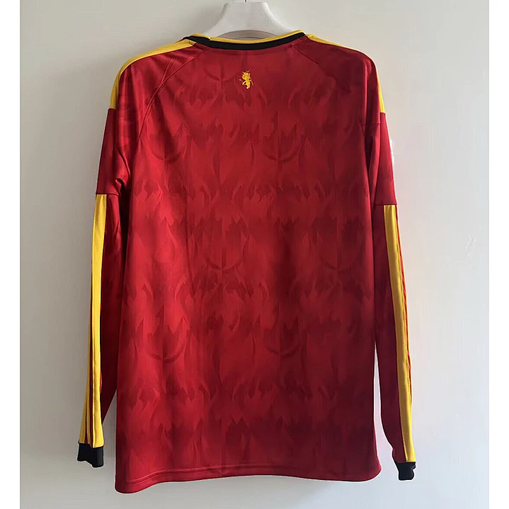 Camisa Bélgica 2026 Casa Manga Longa - Copa do Mundo 2