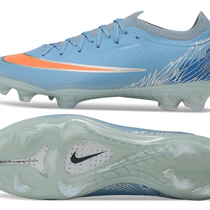 Chuteira Nike Air Zoom Mercurial Superfly XI Elite FG - Jade e Laranja 5