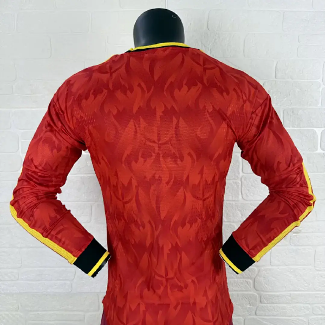 Camisa Bélgica 25/26 Casa Manga Longa - Versão Jogador 2