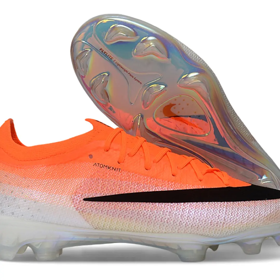 Chuteira Nike Mercurial Vapor 17 Elite FG - Laranja e Branco Iridescente 1