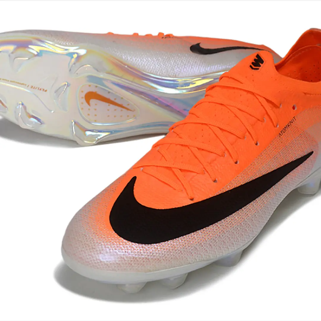 Chuteira Nike Mercurial Vapor 17 Elite FG - Laranja e Branco Iridescente 3