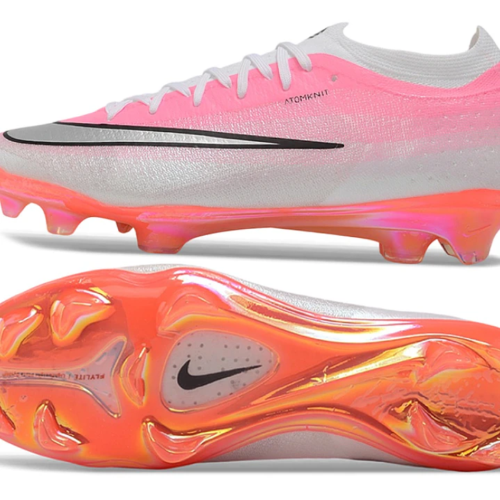 Chuteira Nike Air Zoom Mercurial Superfly XI Elite FG - Rosa, Branco e Preto 6