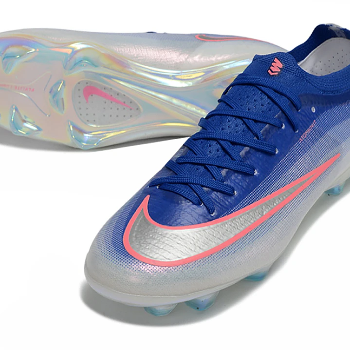 Chuteira Nike Air Zoom Mercurial Vapor 17 Elite FG - Azul, Branco e Rosa 4