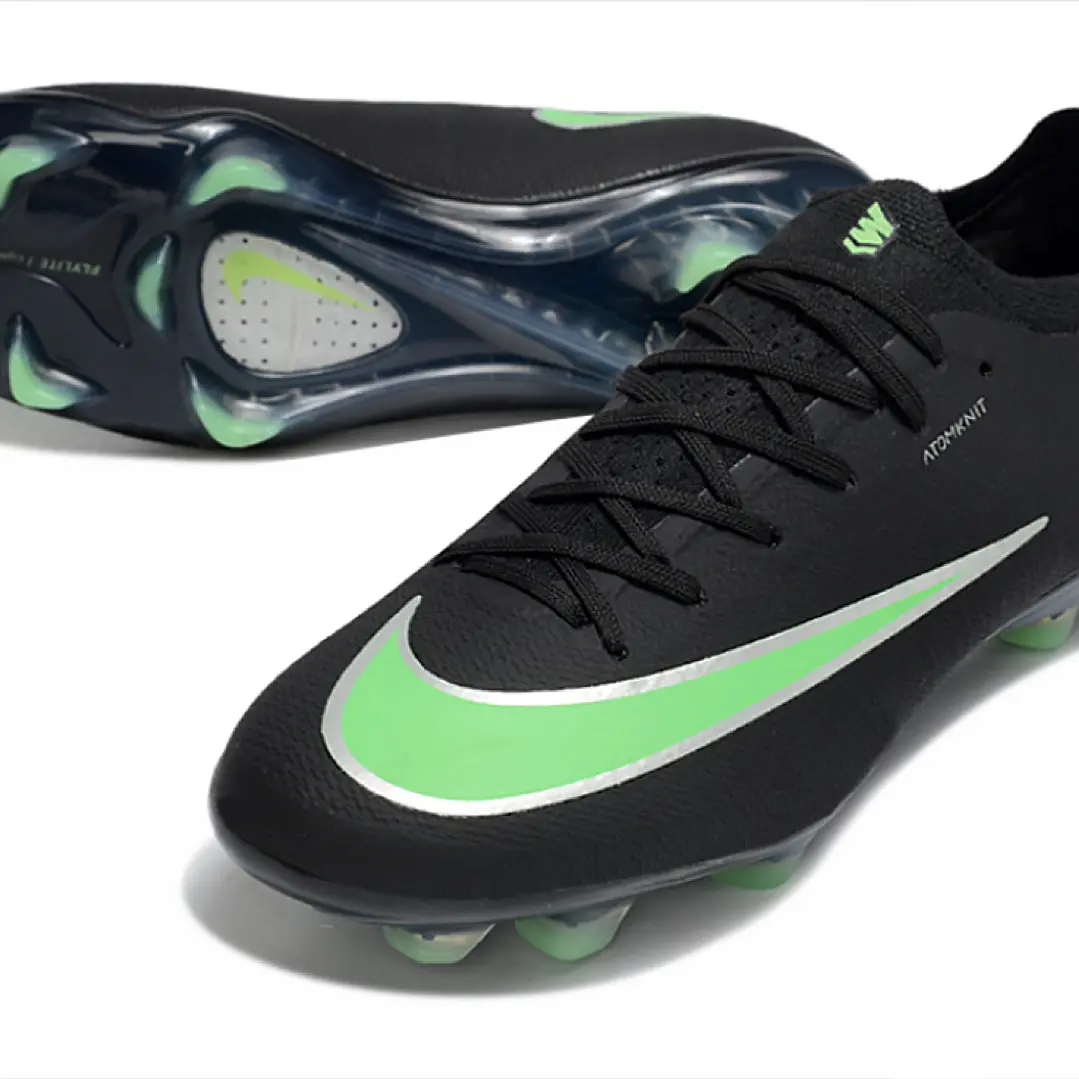 Chuteira Nike Air Zoom Mercurial Vapor 17 Elite FG - Preto e Verde 4