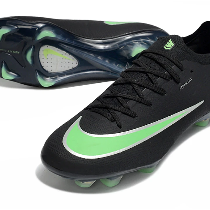 Chuteira Nike Air Zoom Mercurial Vapor 17 Elite FG - Preto e Verde 4