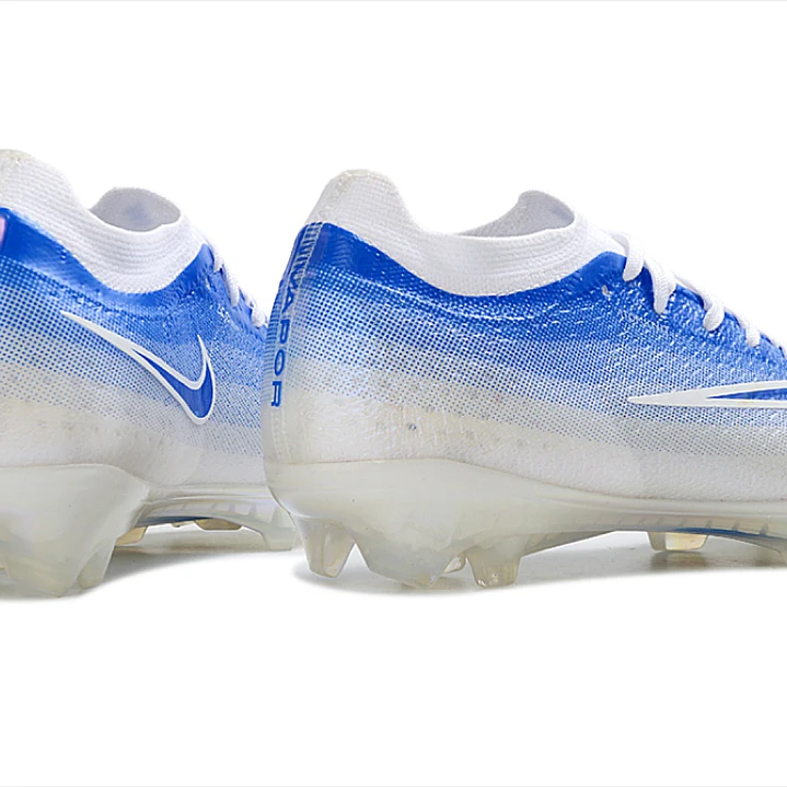 Chuteira Nike Air Zoom Mercurial Vapor 17 Elite FG - Azul, Branco e Preto 4