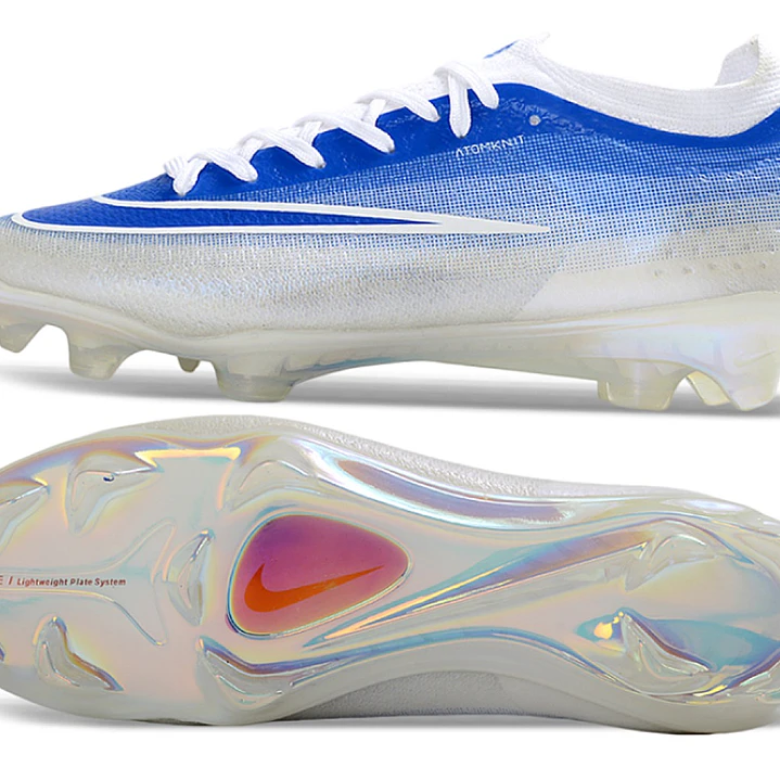 Chuteira Nike Air Zoom Mercurial Vapor 17 Elite FG - Azul, Branco e Preto 5
