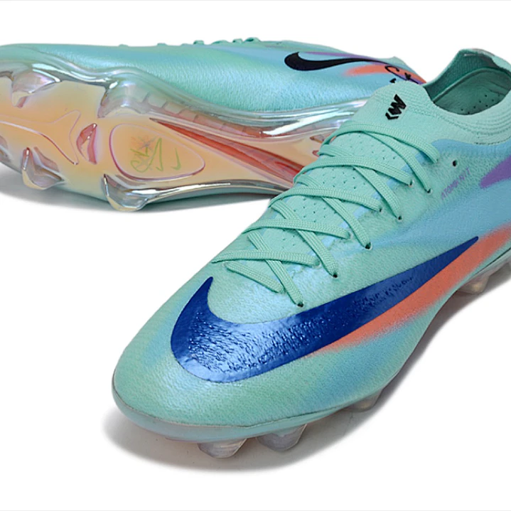 Chuteira Nike Air Zoom Mercurial Vapor 17 Elite FG - Jade, Rosa e Vermelho 4