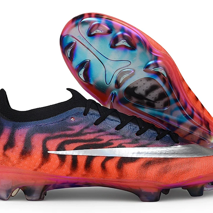 Chuteira Nike Air Zoom Mercurial Vapor 17 Elite FG - Azul, Laranja e Branco 1