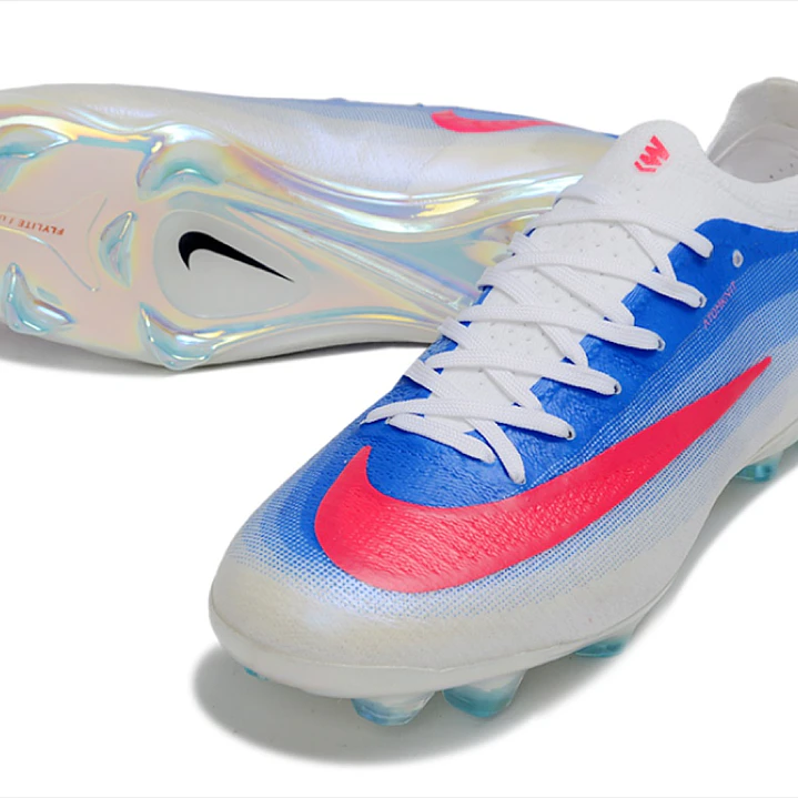 Chuteira Nike Air Zoom Mercurial Vapor 17 Elite FG - Azul, Vermelho e Branco 3