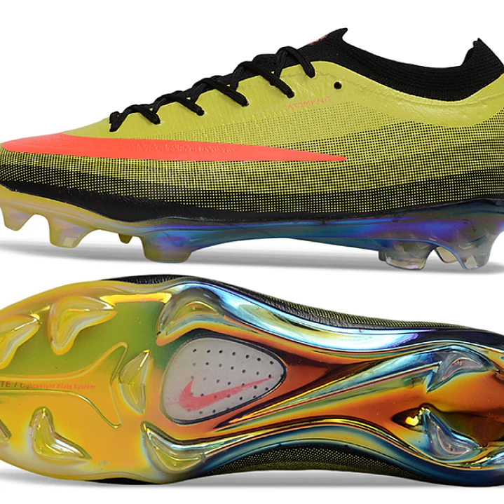 Chuteira Nike Air Zoom Mercurial Vapor 17 Elite FG - Amarelo, Vermelho e Preto 5