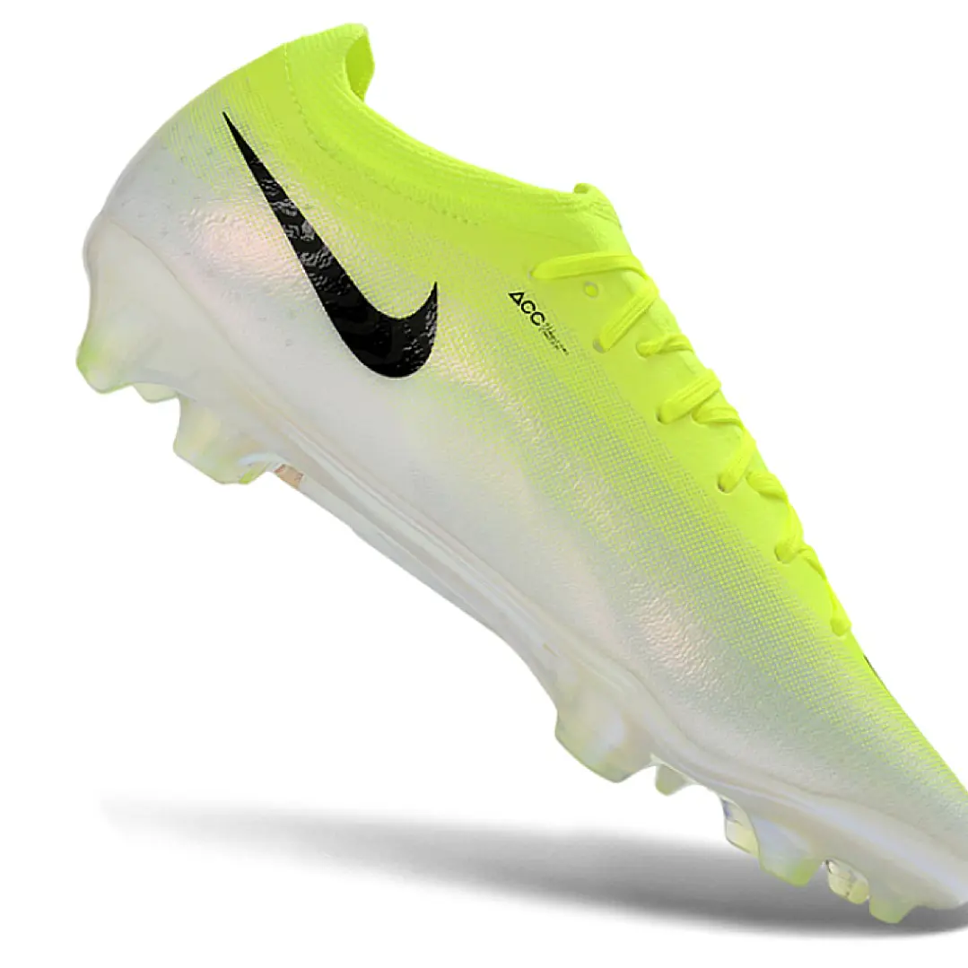 Chuteira Nike Air Zoom Mercurial Vapor 17 Elite FG - Verde Neon, Branco e Preto 1
