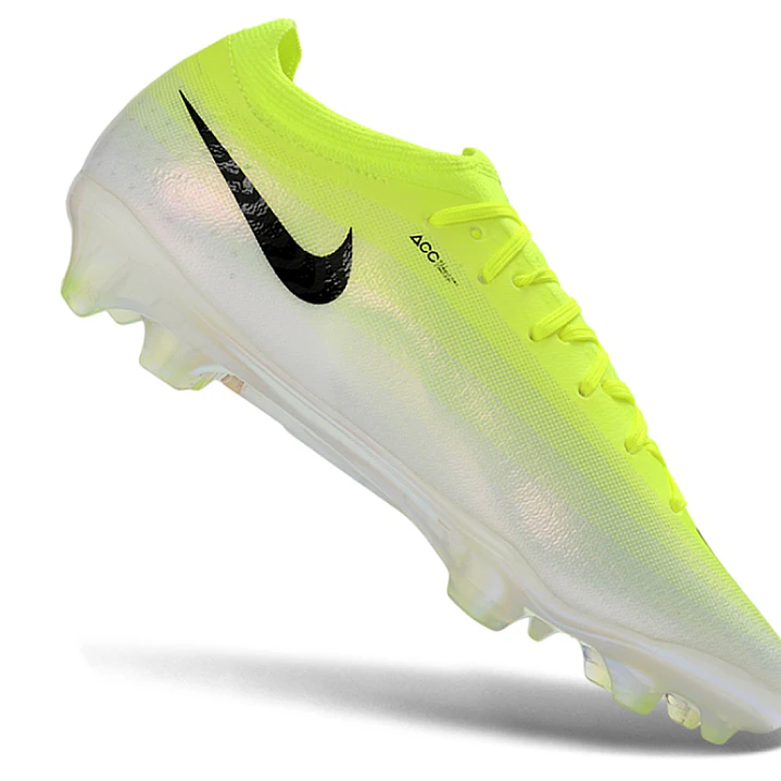 Chuteira Nike Air Zoom Mercurial Vapor 17 Elite FG - Verde Neon, Branco e Preto 1