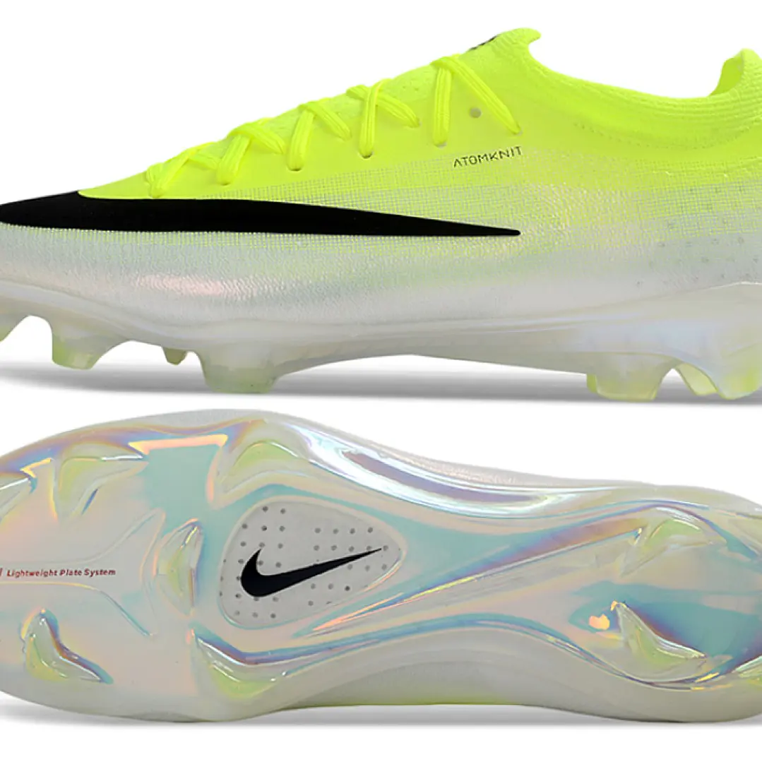 Chuteira Nike Air Zoom Mercurial Vapor 17 Elite FG - Verde Neon, Branco e Preto 4