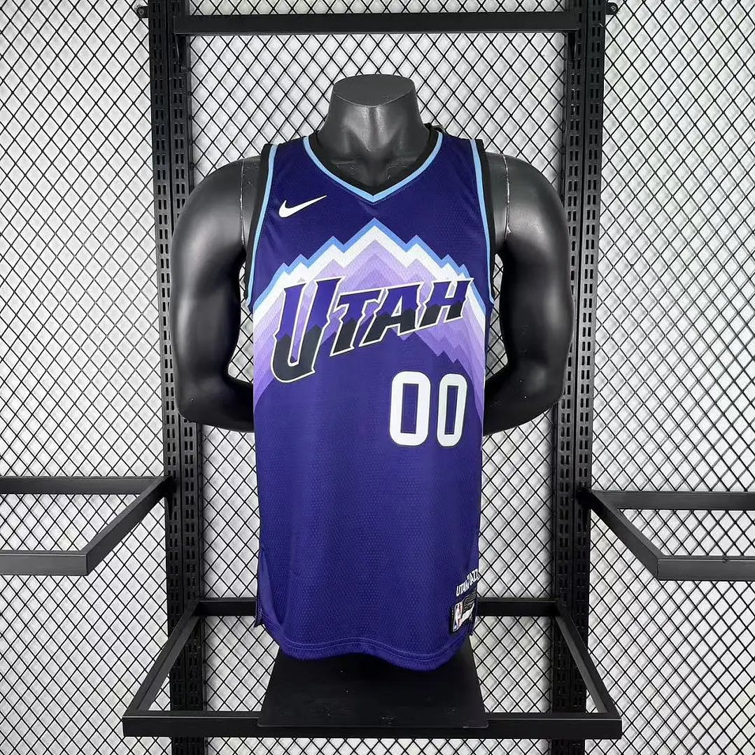 Camisa NBA Utah Jazz Roxa - Nº00 1