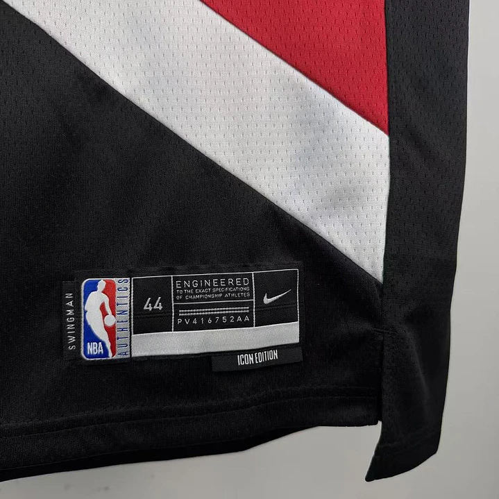 Camisa NBA Portland Trail Blazers Preta - Morant Nº1 3
