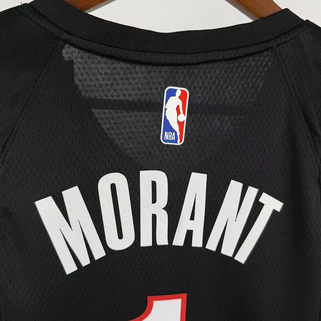 Camisa NBA Portland Trail Blazers Preta - Morant Nº1 6