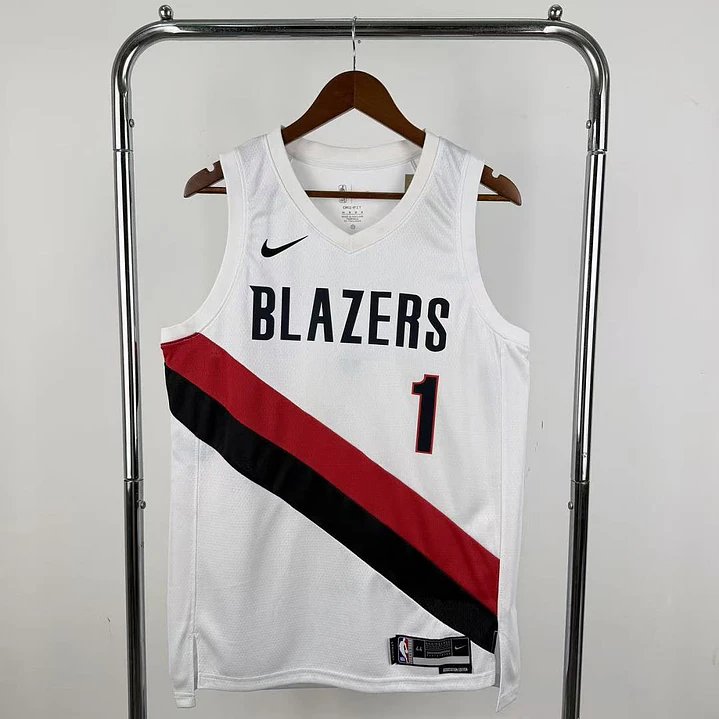 Camisa NBA Portland Trail Blazers Branca - Morant Nº1 1