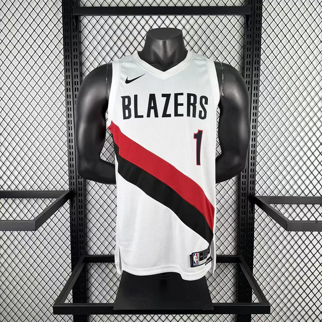 Camisa NBA Portland Trail Blazers Branca - Morant Nº1 3