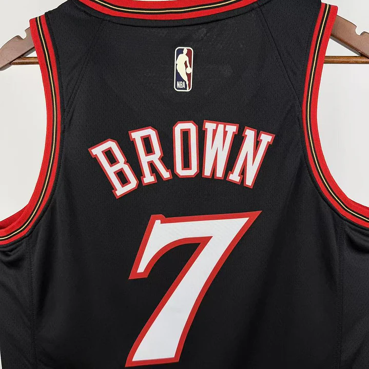 Camisa NBA Philadelphia 76ers Retrô Preta - Brown Nº7 6