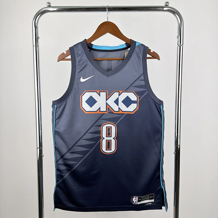Camisa NBA Oklahoma City Thunder Edição Cidade - Williams Nº8 1