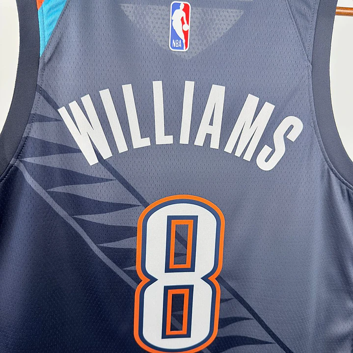 Camisa NBA Oklahoma City Thunder Edição Cidade - Williams Nº8 2