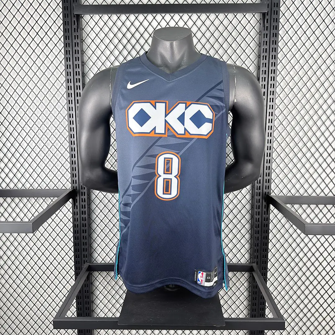 Camisa NBA Oklahoma City Thunder Edição Cidade - Williams Nº8 4