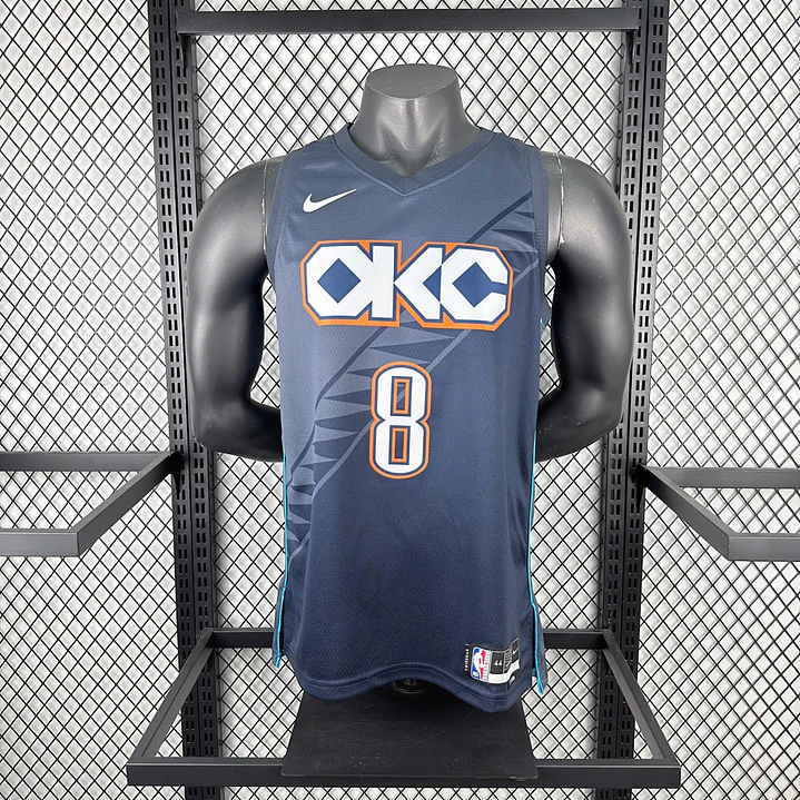 Camisa NBA Oklahoma City Thunder Edição Cidade - Williams Nº8 4
