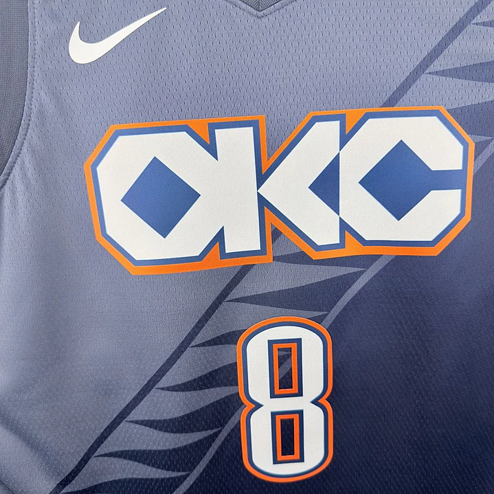 Camisa NBA Oklahoma City Thunder Edição Cidade - Williams Nº8 5