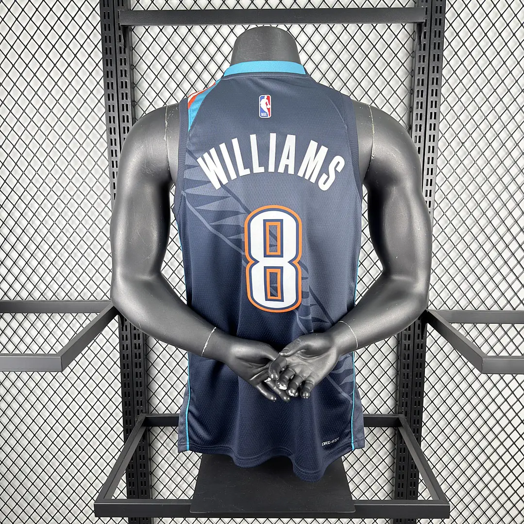 Camisa NBA Oklahoma City Thunder Edição Cidade - Williams Nº8 6