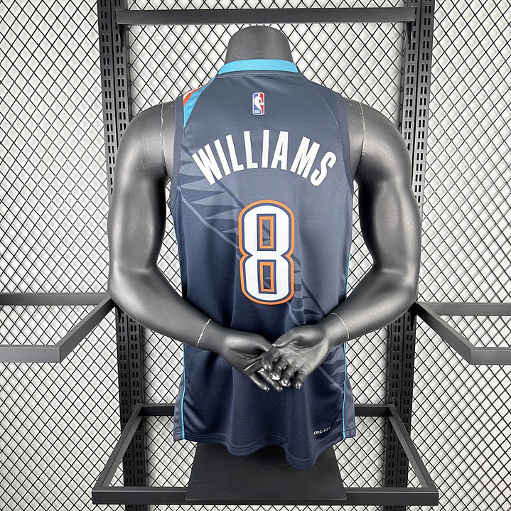 Camisa NBA Oklahoma City Thunder Edição Cidade - Williams Nº8 6