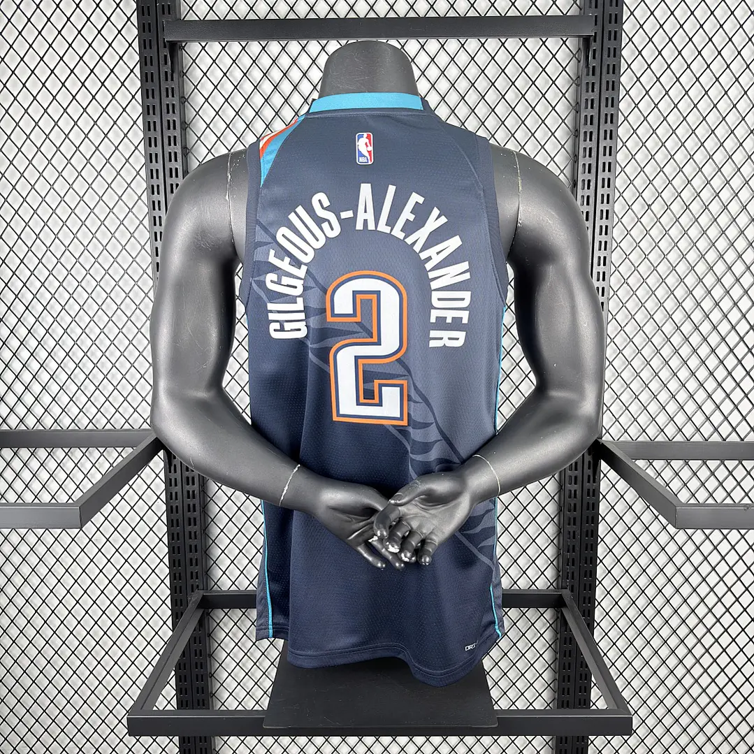 Camisa NBA Oklahoma City Thunder Edição Cidade - Gilgeous-Alexander Nº2 4
