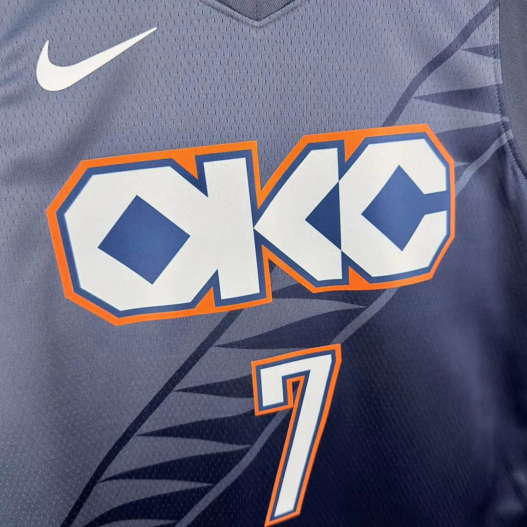 Camisa NBA Oklahoma City Thunder Edição Cidade - Holmgren Nº7 2