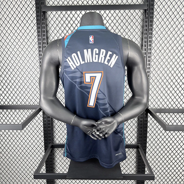 Camisa NBA Oklahoma City Thunder Edição Cidade - Holmgren Nº7 4
