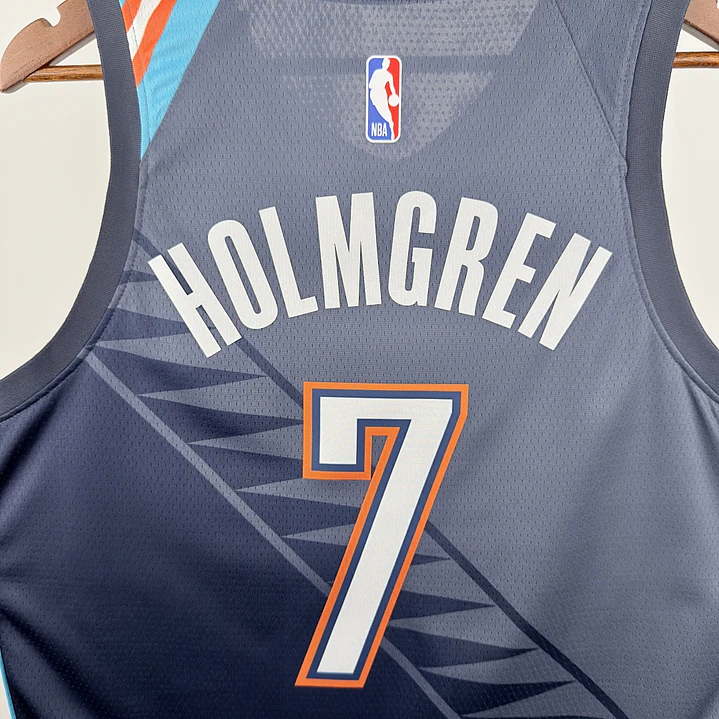 Camisa NBA Oklahoma City Thunder Edição Cidade - Holmgren Nº7 6
