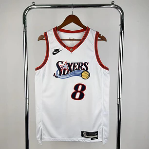 Camisa NBA Philadelphia 76ers Retrô Branca - George Nº8