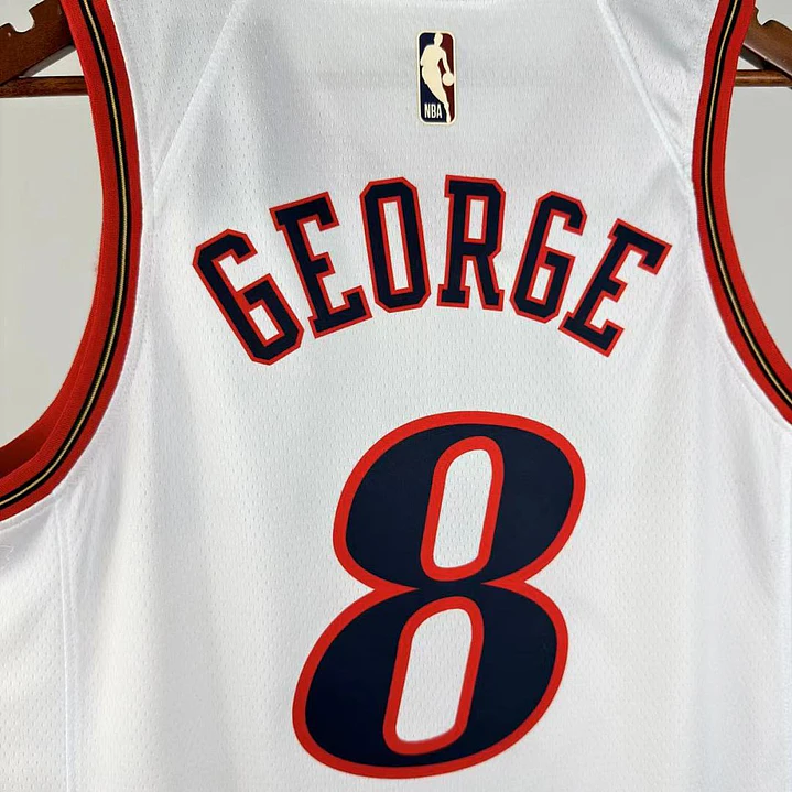 Camisa NBA Philadelphia 76ers Retrô Branca - George Nº8 5