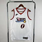 Camisa NBA Philadelphia 76ers Retrô Branca - Maxey Nº0 - Thumbnail 1