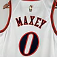 Camisa NBA Philadelphia 76ers Retrô Branca - Maxey Nº0 - Thumbnail 6